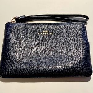 Coach corner zip wristlet